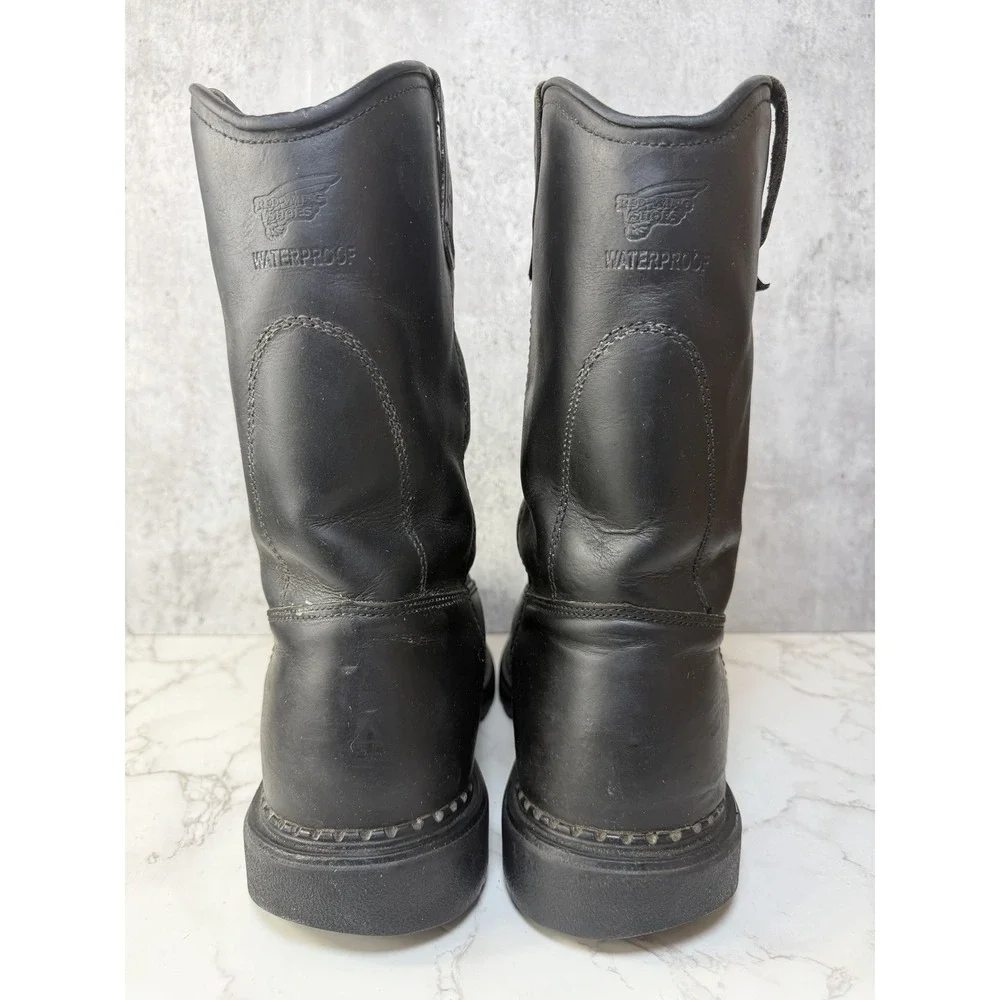 Red Wing 2271 Pull On Work Boots Black Safety Toe Waterproof 9 EE USA